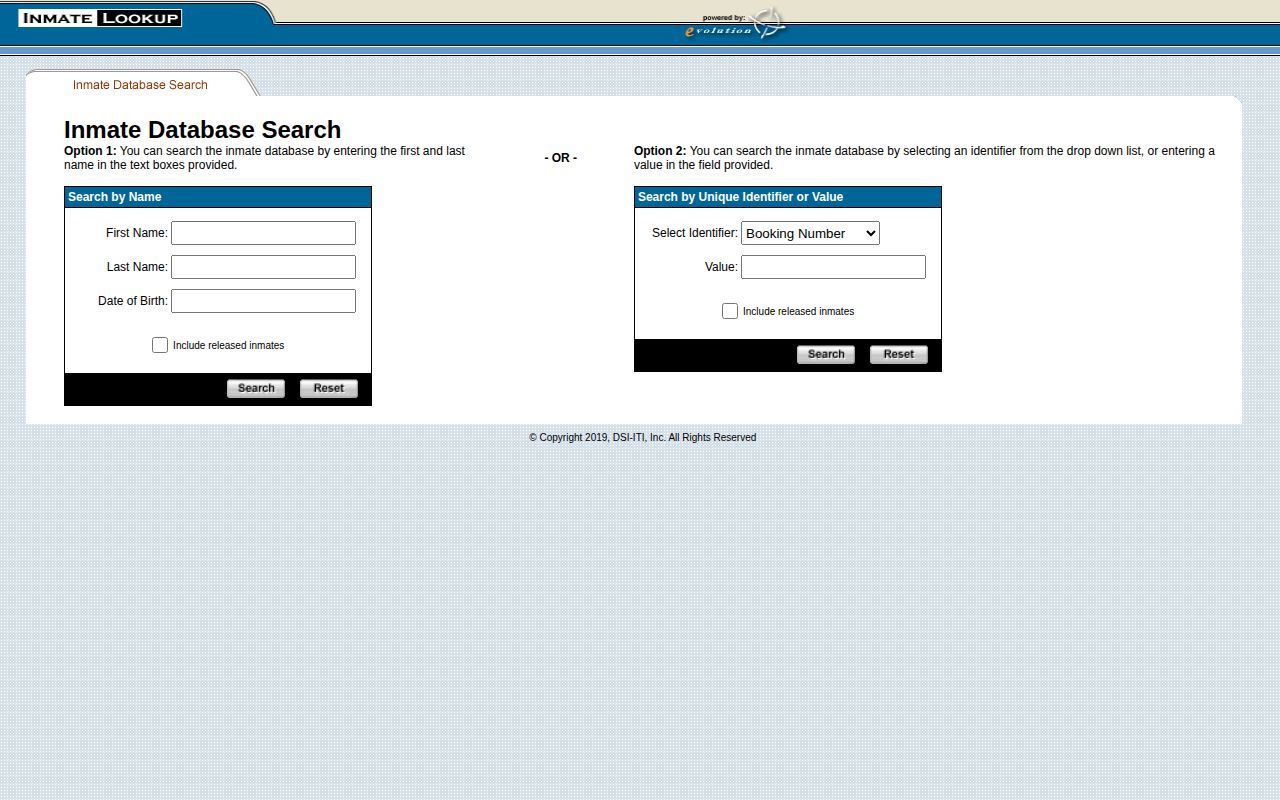 Dauphin County inmate lookup for county custody records